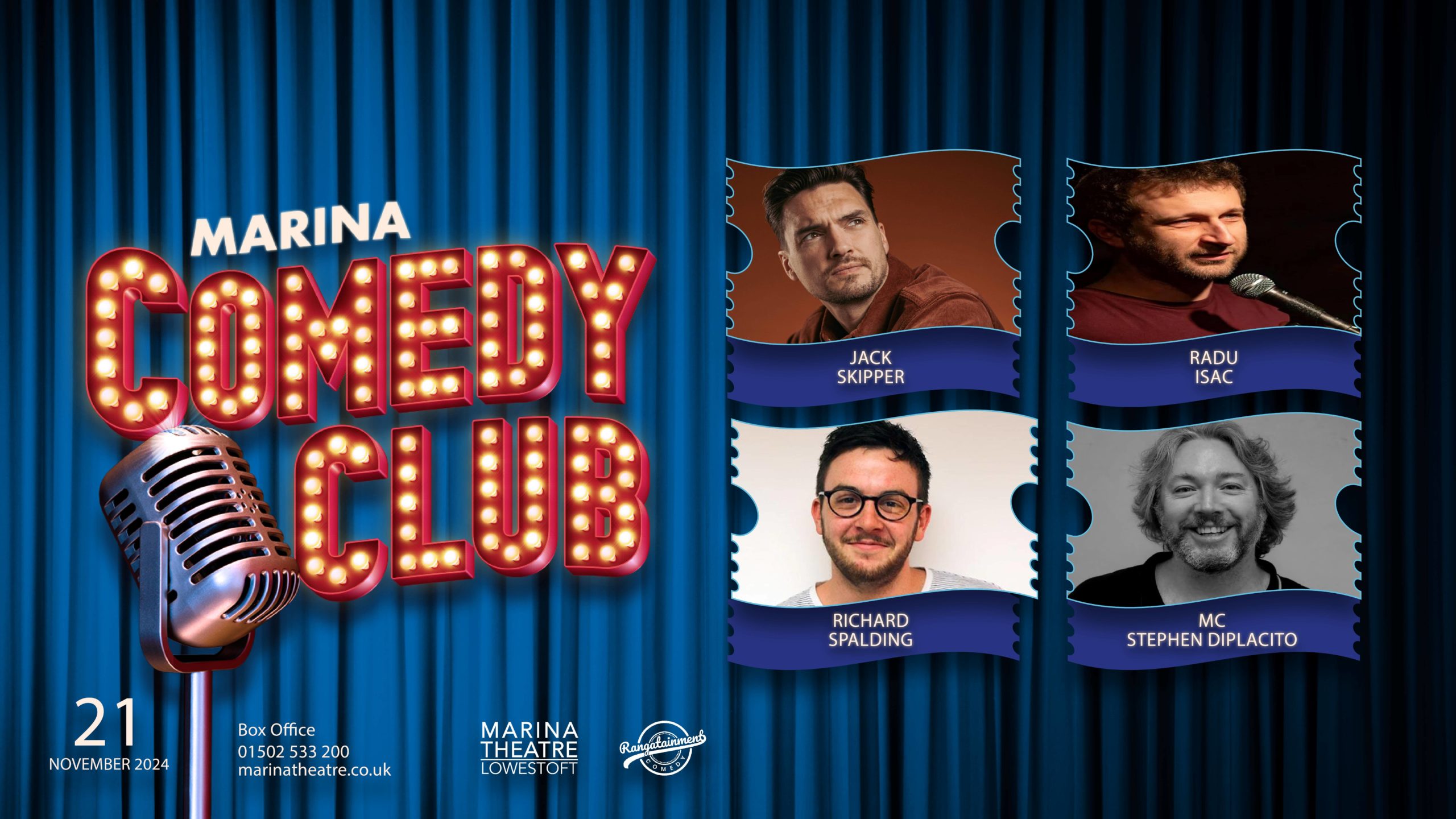 Marina Comedy Club – November 2024