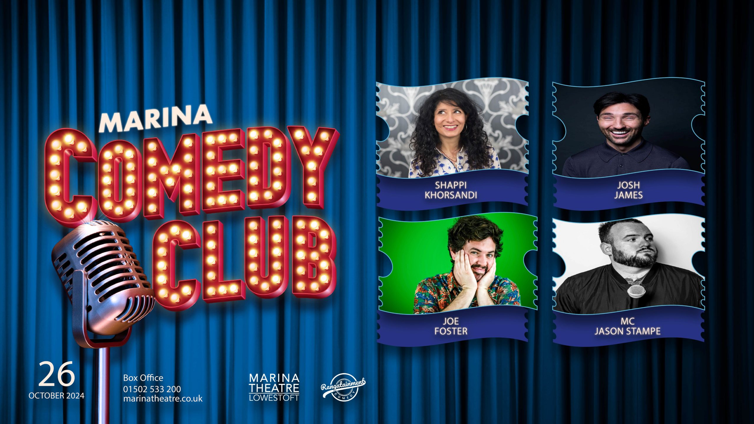 Shappi Khorsandi to headline October Marina Comedy Club